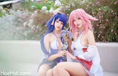 Himeecosplay &amp; Itty Bunny - Ei &amp; Miko nude cosplay leaked 137719