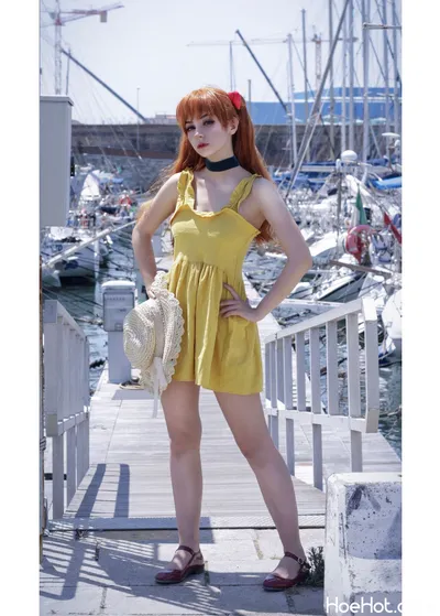 Himeecosplay - Asuka Yellow Dress nude cosplay leaked 461598