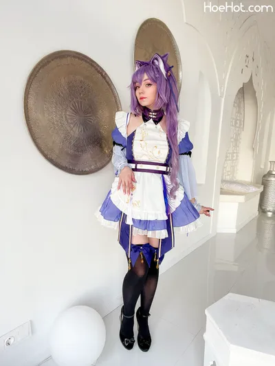 Caticornplay - Keqing Maid nude cosplay leaked 278760