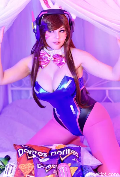 Kobaebeefboo - D.Va Bunny Suit nude cosplay leaked 482438