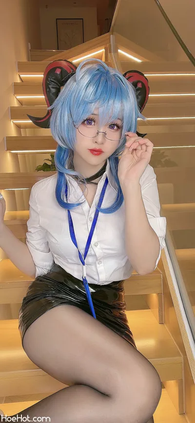 miko酱ww 原神 甘雨OL nude cosplay leaked 91021