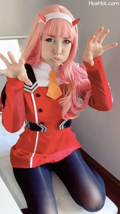 Indigo White - Zero Two Uniform nude cosplay leaked 174386