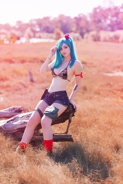 Amy Thunderbolt - Bulma Bikini nude cosplay leaked 529716