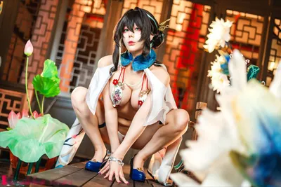 九言 - 阮梅honkai star railruan meif:glovesf:high heelsf:makeupf:painted nailsnon-nude nude cosplay leaked 2043