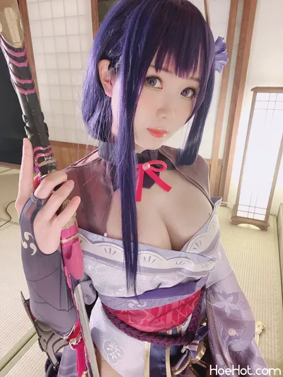 [霜月しも] 雷電将軍 nude cosplay leaked 379517