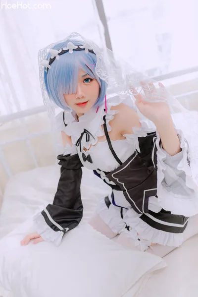 [PoppaChan] Rem Maid Re-Zero nude cosplay leaked 91333