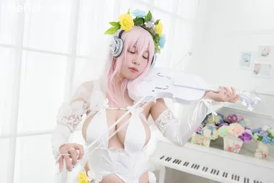 Bilibili - Super Sonico bride nude cosplay leaked 142005