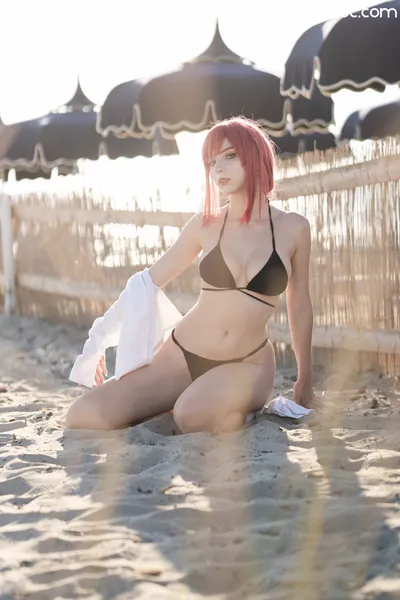 Himeecosplay - Makima bikini nude cosplay leaked 342318