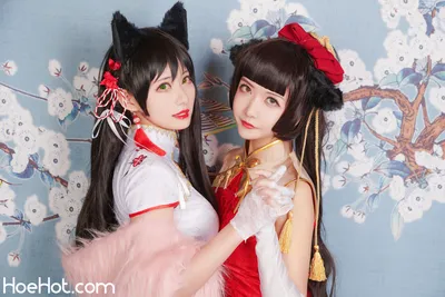 源纱希喵喵喵 &amp;Meiyi - 碧蓝航线 烛墨 犬獒旗袍 nude cosplay leaked 71850