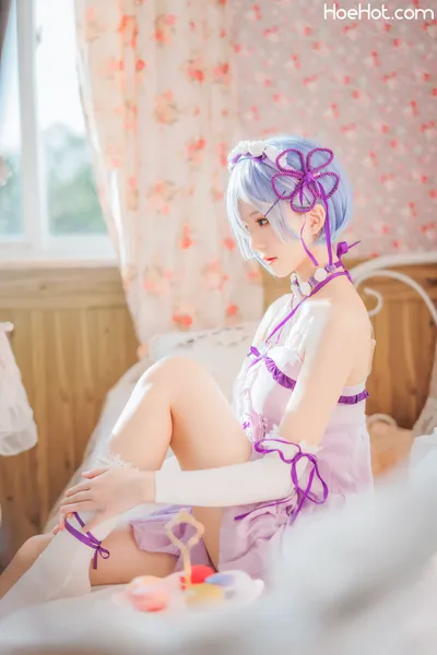 桜桃喵 - 蕾姆小睡裙 nude cosplay leaked 373460