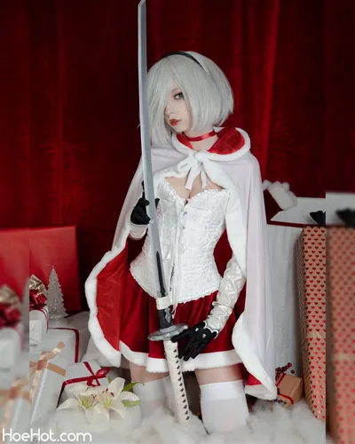 Himeecosplay - 2B Xmas nude cosplay leaked 347364