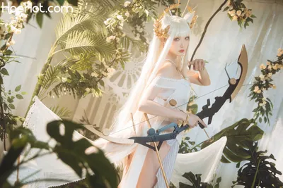 瓜希酱 - Platinum Shimmering Dew (Arknights) nude cosplay leaked 326013