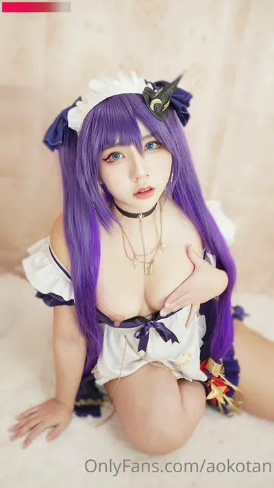 Aokotan - Maid Mona nude cosplay leaked 18140