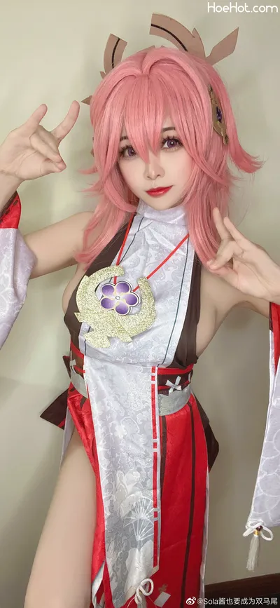 Sola - Yae Miko nude cosplay leaked 496877