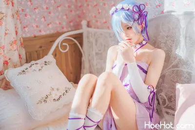 桜桃喵 - 蕾姆小睡裙 nude cosplay leaked 373463