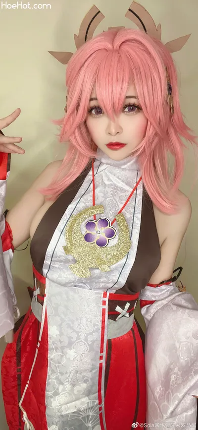 Sola - Yae Miko nude cosplay leaked 496891