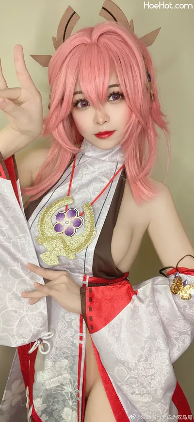 Sola - Yae Miko nude cosplay leaked 496890