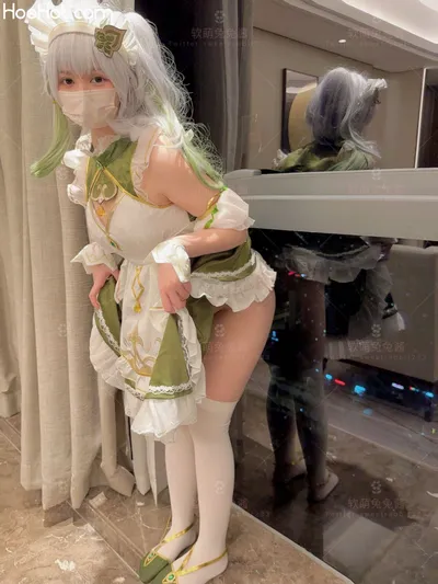 [软萌兔兔酱]反差秘书续集-小草神女仆 nude cosplay leaked 40711