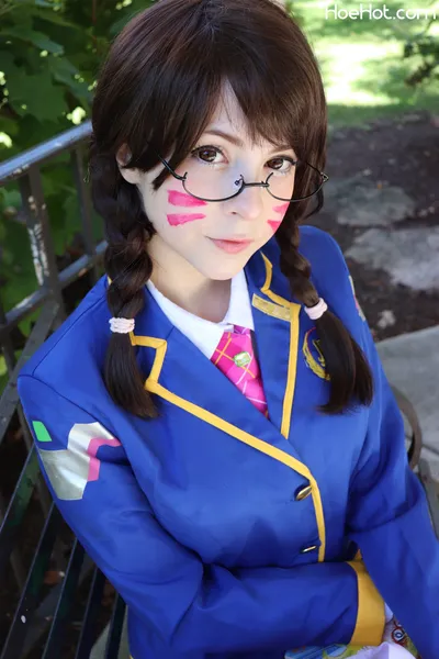 Melondoki - D.Va schoolgirl nude cosplay leaked 283229