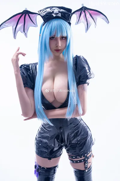 奈汐酱Nice 自撮り - Dark Nurse Morrigan nude cosplay leaked 139461