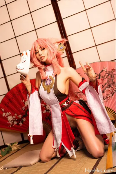 Hessakai - Yae Miko nude cosplay leaked 61285