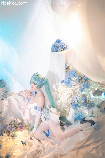 星之迟迟 初音未来粉蝶花精灵 Small nude cosplay leaked 31499