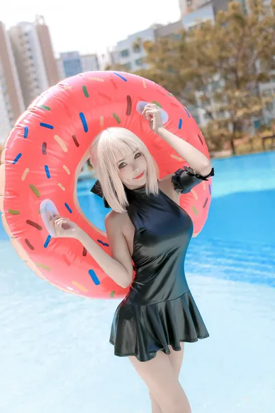 KitKat 9 - Saber Alter Swim Suit nude cosplay leaked 439016