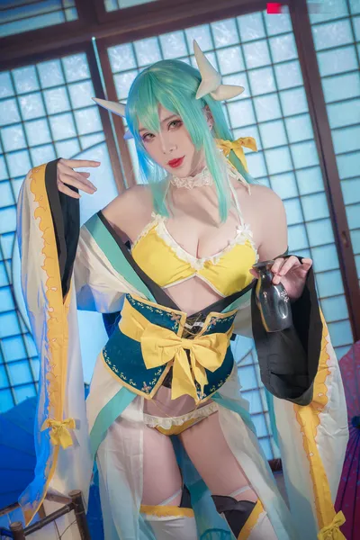 羊大真人 - 清姬泳装 nude cosplay leaked 5642