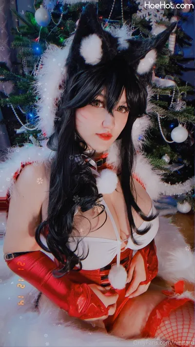 Ninitard - Santa Ahri nude cosplay leaked 221227