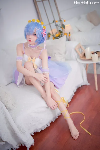 【花柒Hana】NO.02 蕾姆CLEAR DRESS nude cosplay leaked 613487