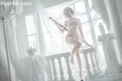 蠢沫沫 - 2B 白婚纱 nude cosplay leaked 566786