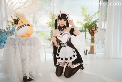 [面饼仙儿] 能代女仆 Azur Lane Noshiro Maid nude cosplay leaked 315993