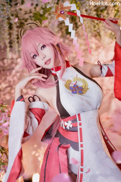 Ely - Yae Miko nude cosplay leaked 435987