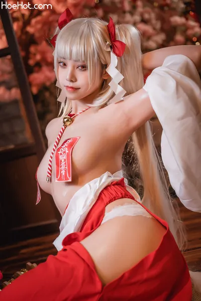 蜜汁猫裘 - 可畏巫女 nude cosplay leaked 465857