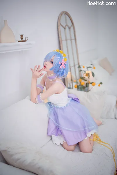 【花柒Hana】NO.02 蕾姆CLEAR DRESS nude cosplay leaked 613486