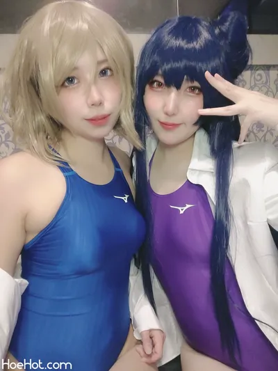 [Shuran Nyama] ラブライ〇渡〇曜ちゃんの競泳水着！善子との百合も♡♡ nude cosplay leaked 472215