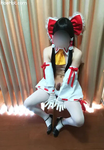 Hatarabu - Reimu white bikini nude cosplay leaked 79636