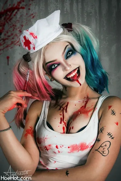 Andrasta - Halloween Harley nude cosplay leaked 580783