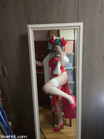 [小桜是只小母龙]柴郡旗袍 nude cosplay leaked 46948