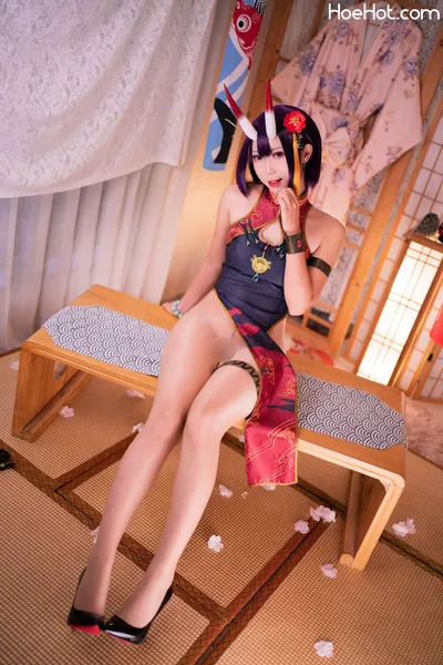 Money冷冷 酒吞高腰旗袍 nude cosplay leaked 387939