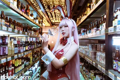 机智的哔啵 - Zero Two Bunnygirl [22P] nude cosplay leaked 440034