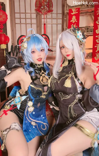 九言x小瑶幺幺-原神双人年贺 nude cosplay leaked 52240