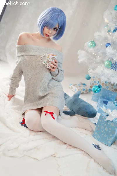 Akariia - Rem XMAS nude cosplay leaked 297863