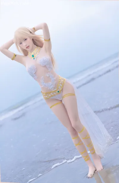 清水由乃 玛丽萝丝 白色泳衣(Dead or Alive) nude cosplay leaked 521480