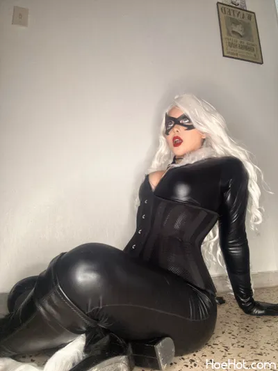 Natylikespizza - Black Cat nude cosplay leaked 272174