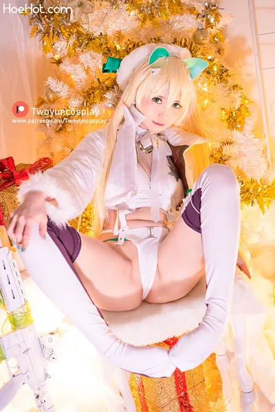 Twoyun cosplay / NIKKE Christmas Rupee nude cosplay leaked 364739