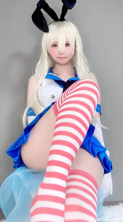 [°ʚ魔王てゃんɞ°] 💗 KanColle Shimakaze 💗 nude cosplay leaked 471916