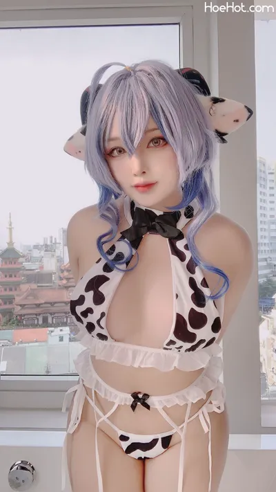 Sayo Momo - Ganyu Cowkini nude cosplay leaked 43460