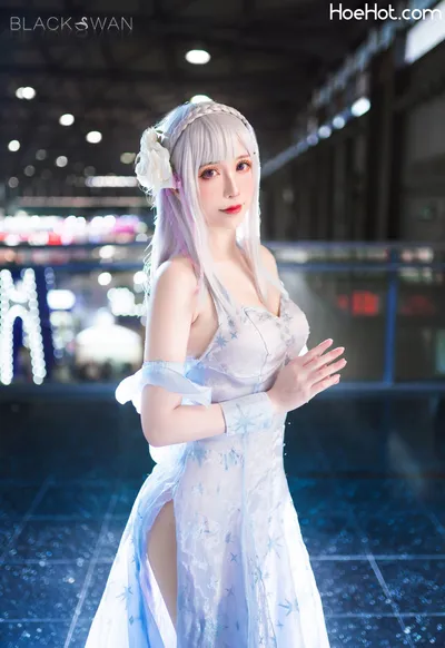 Sakiiii翎柒 Emilia Crystal Dress nude cosplay leaked 502356