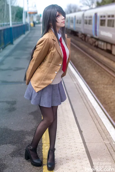 Megumi Koneko - Mai Sakurajima School Uniform nude cosplay leaked 587705